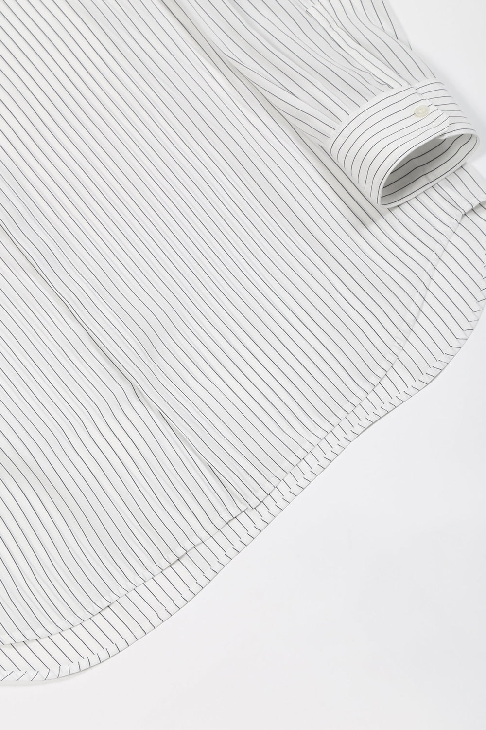 Dechine Stripe Jacquard Regular shirt with Ribbon Off White × Black