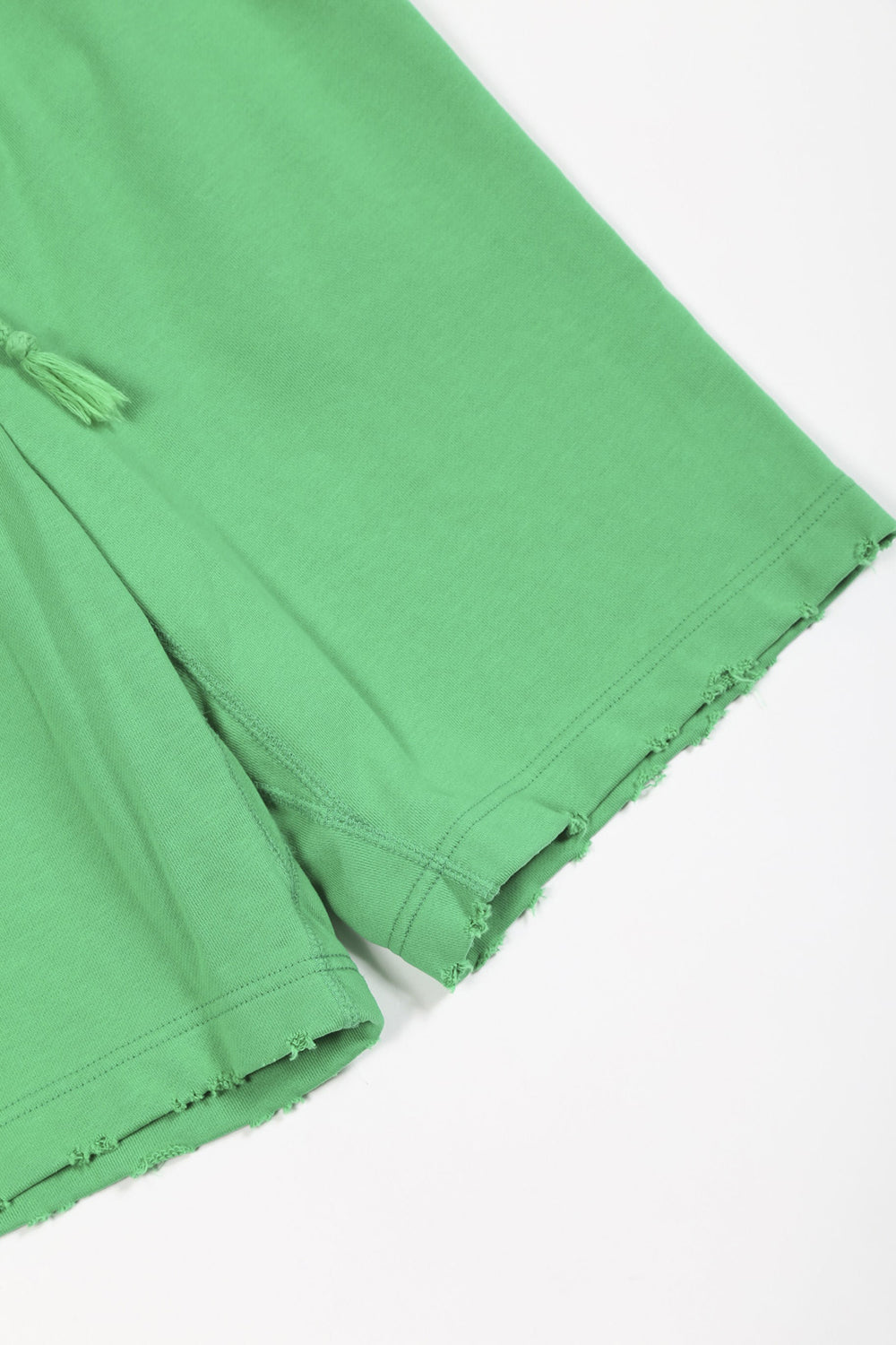 ミドル裏毛 ダメージ スウェット ショーツ ブライト グリーン