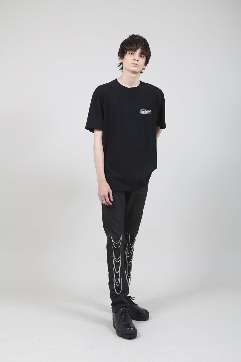 Heavy Weight Jersey Damage T-shirt Black