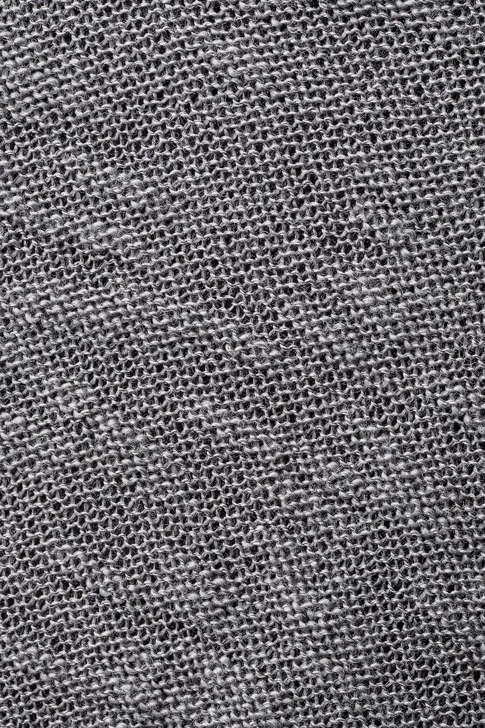 ローゲージニット×コットンジャージレイヤードTシャツ グレー