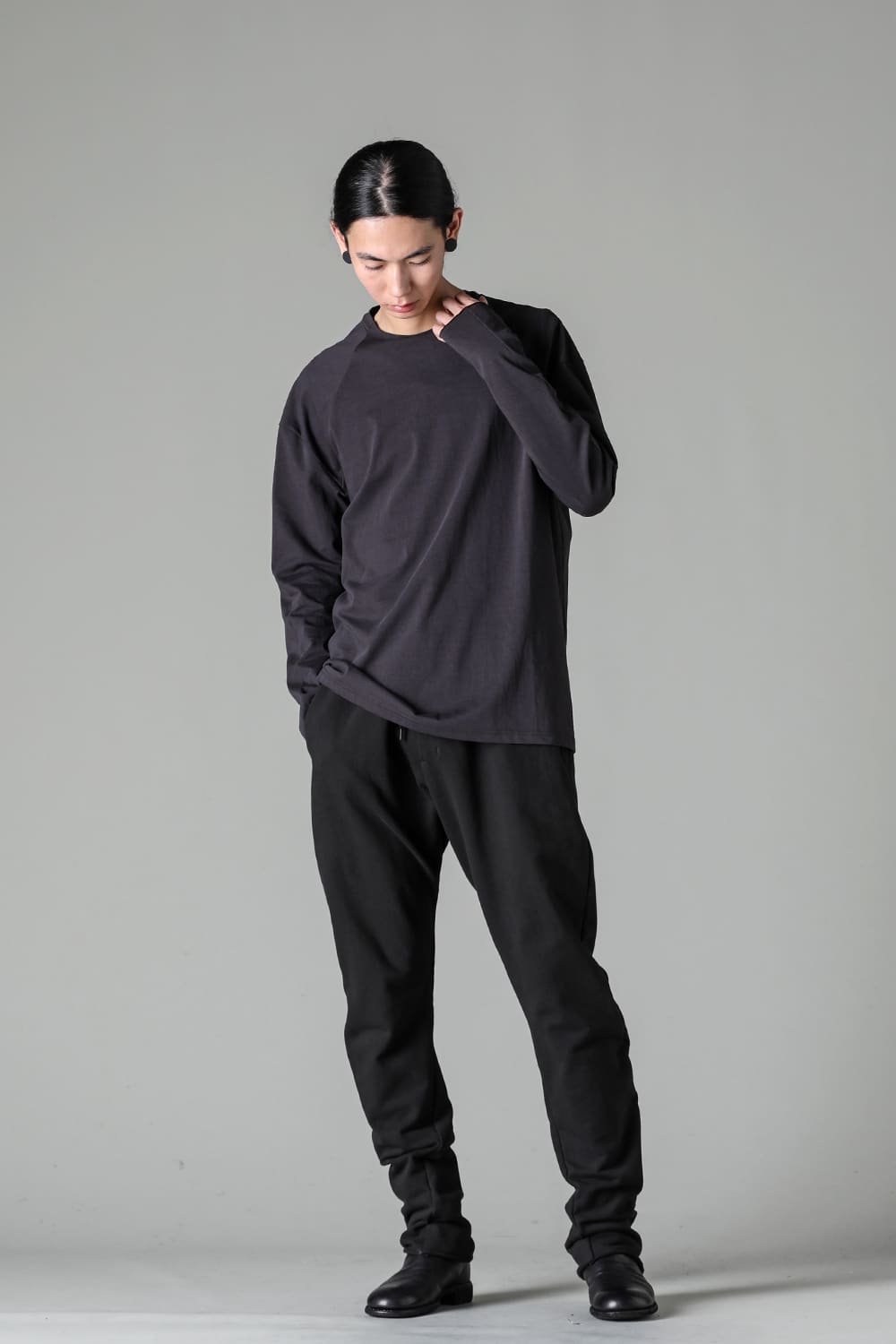 Long sleeve soft jersey Dark Chocolate