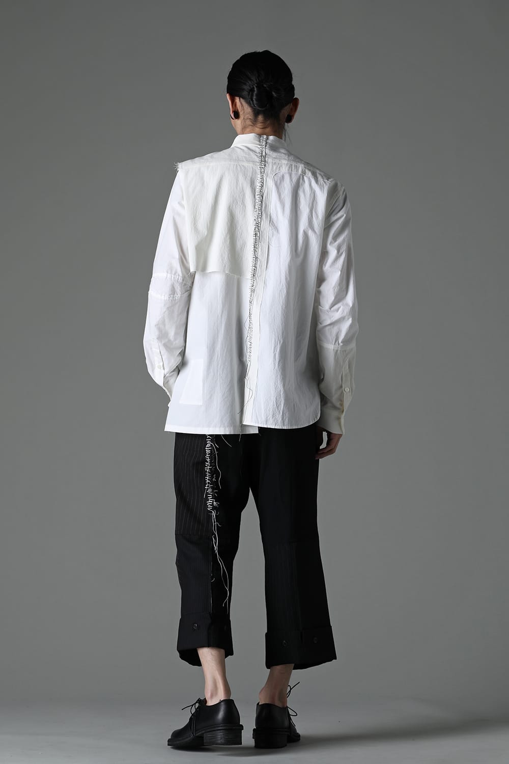 FRAGMENT SHIRT WHITE / BLACK STITCH