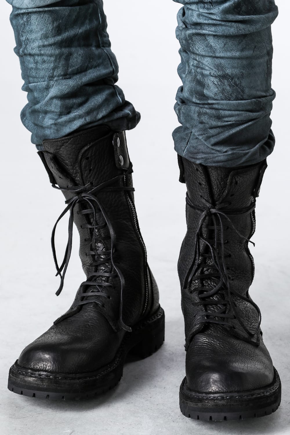Daddy Lace Up Boots Special Syle Zeitgeist Collaboration - ER01V Black
