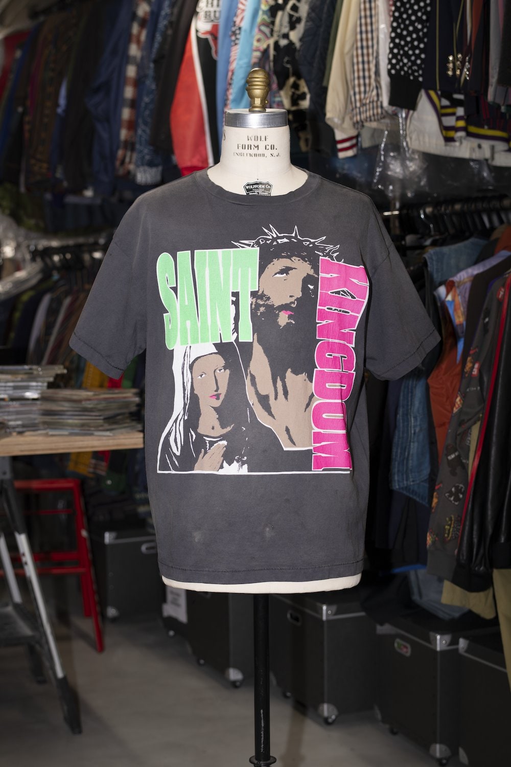 LASTMAN × SAINT Mxxxxxx ST KINGDOM Short sleeve T-shirt