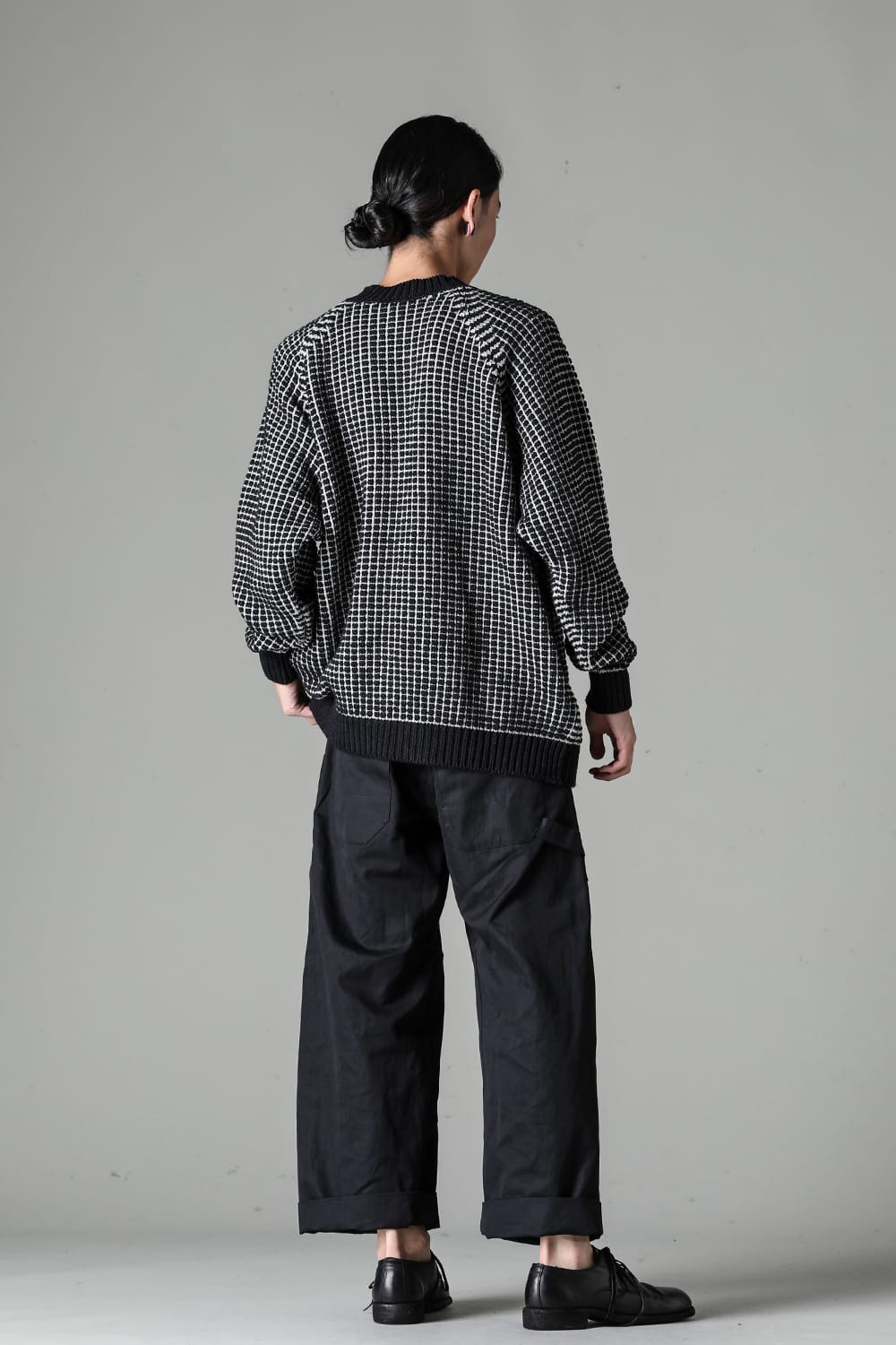 KNIT#60 Pitch Black Natural Lalin