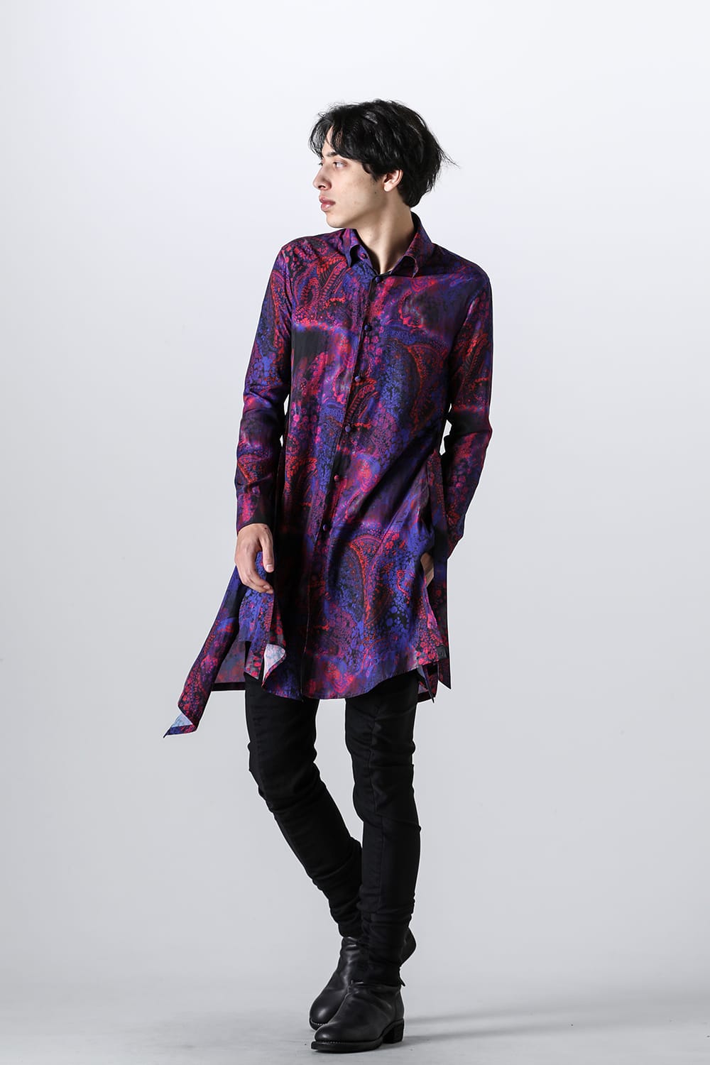 Denim & High Tension Jersey Combination Curve Pants