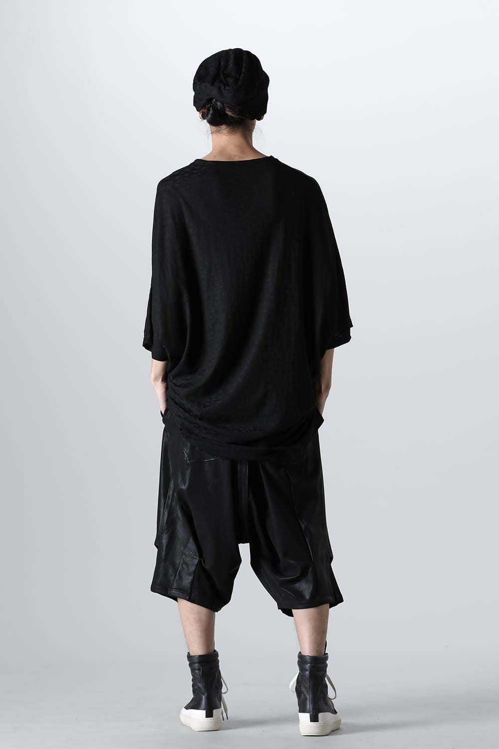 レオパード JQD ジャージ ドルマン ヘンリーネック Tシャツ