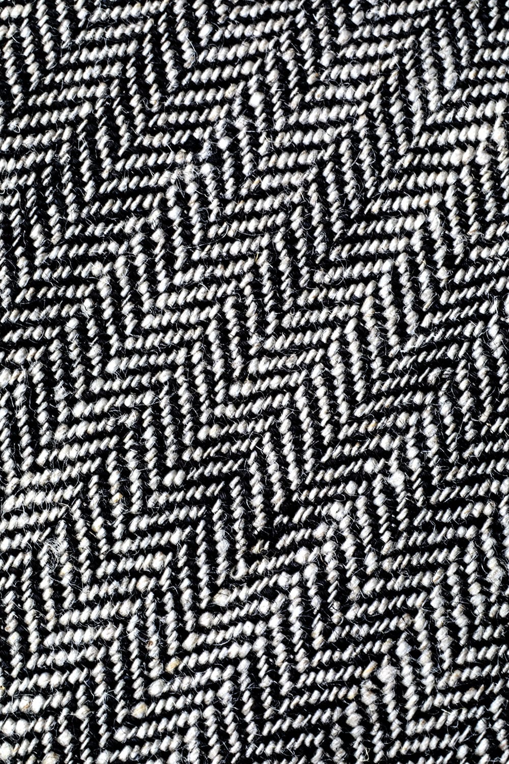 ワイドパンツ リネンヘリンボーン WHITE×BLACK