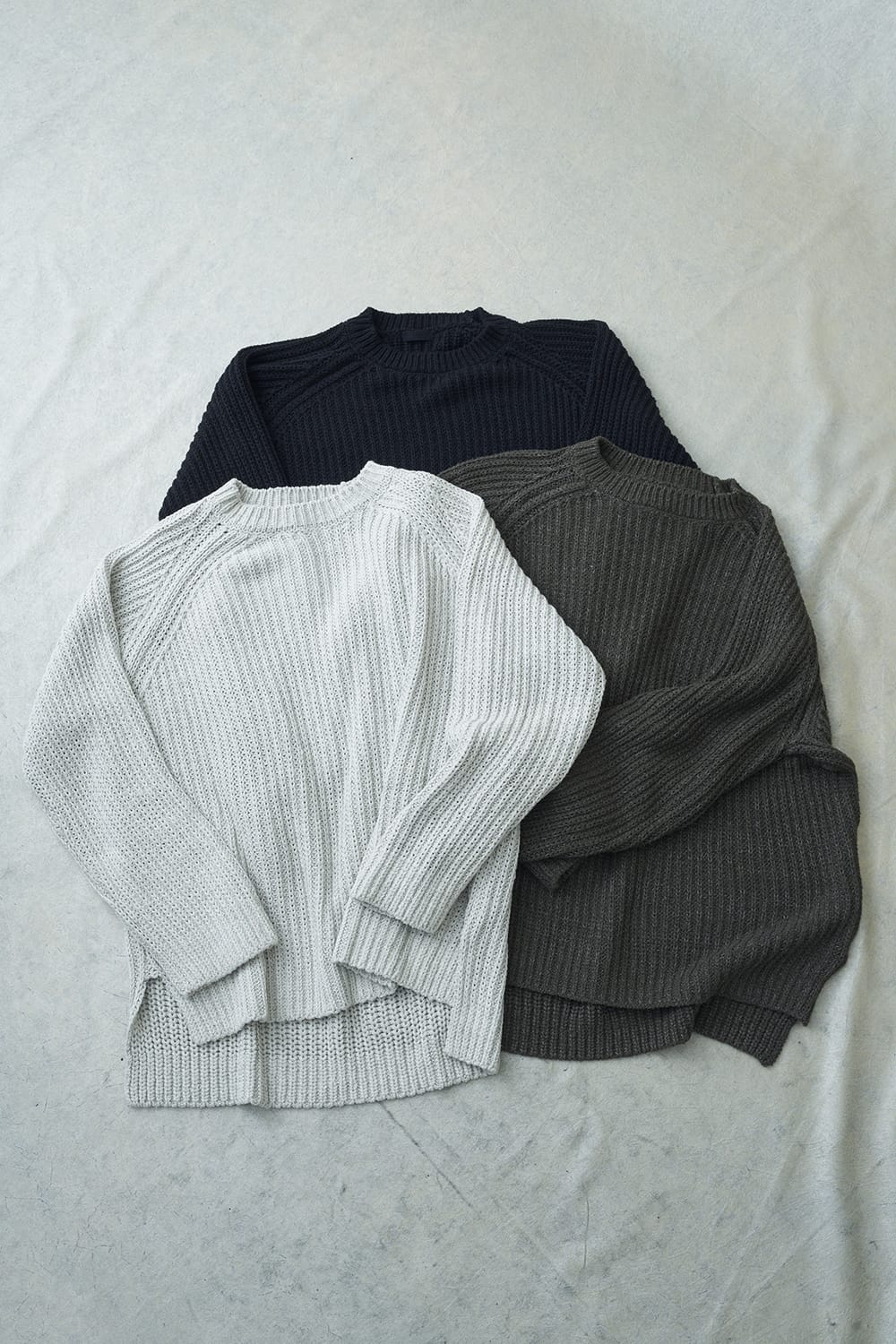 Knit long sleeve loose fit Olive