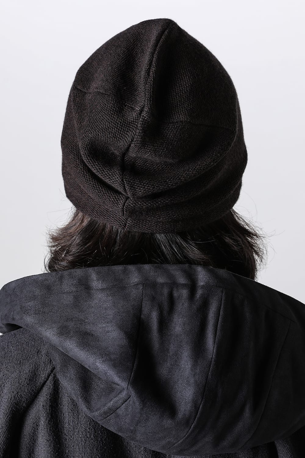Knit cap cotton / cashmere Chocolate