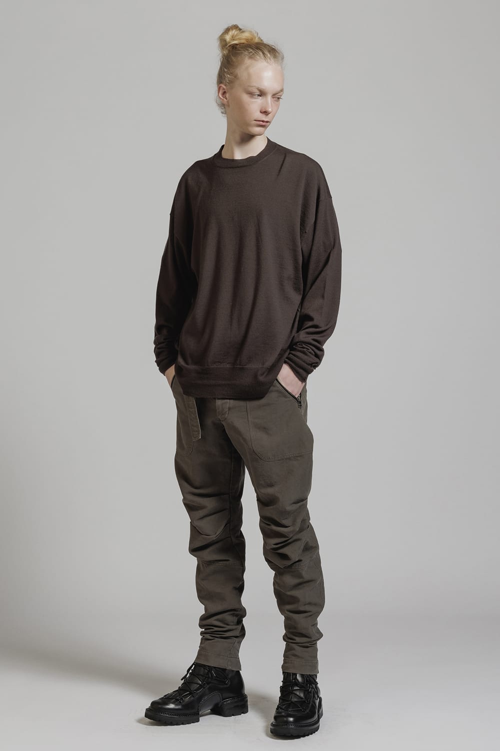 Product Dyed Knee Gathering Pants