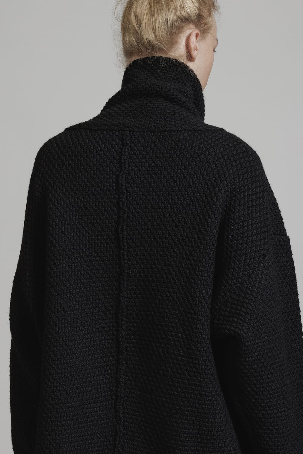 1.5Gスナップカーディガン ブラック