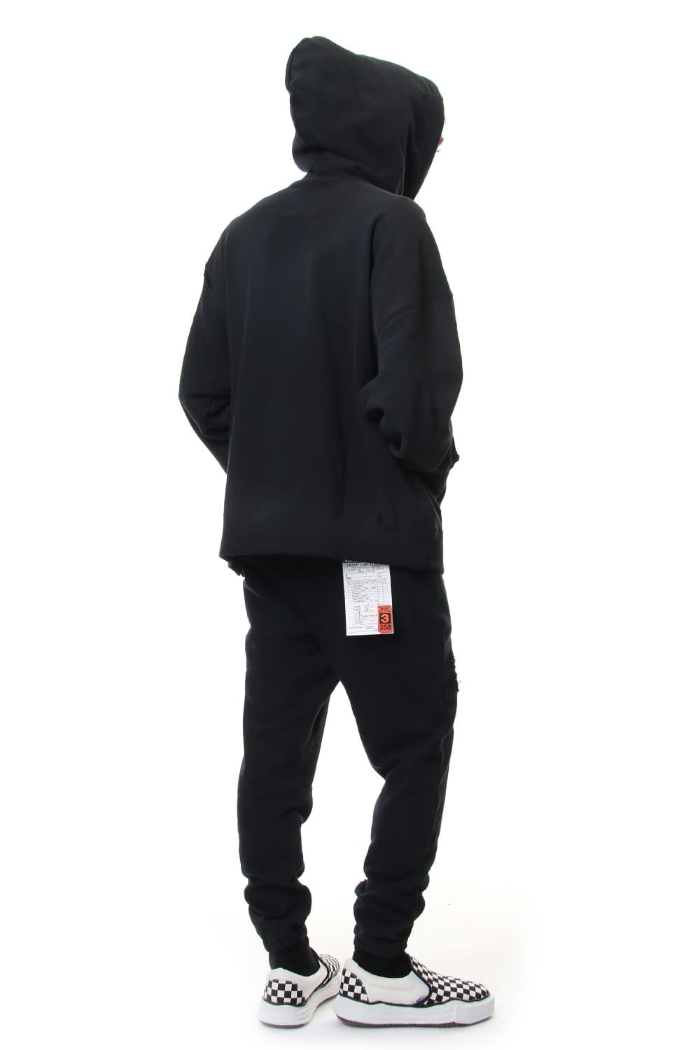 Damaged Hoodie Black