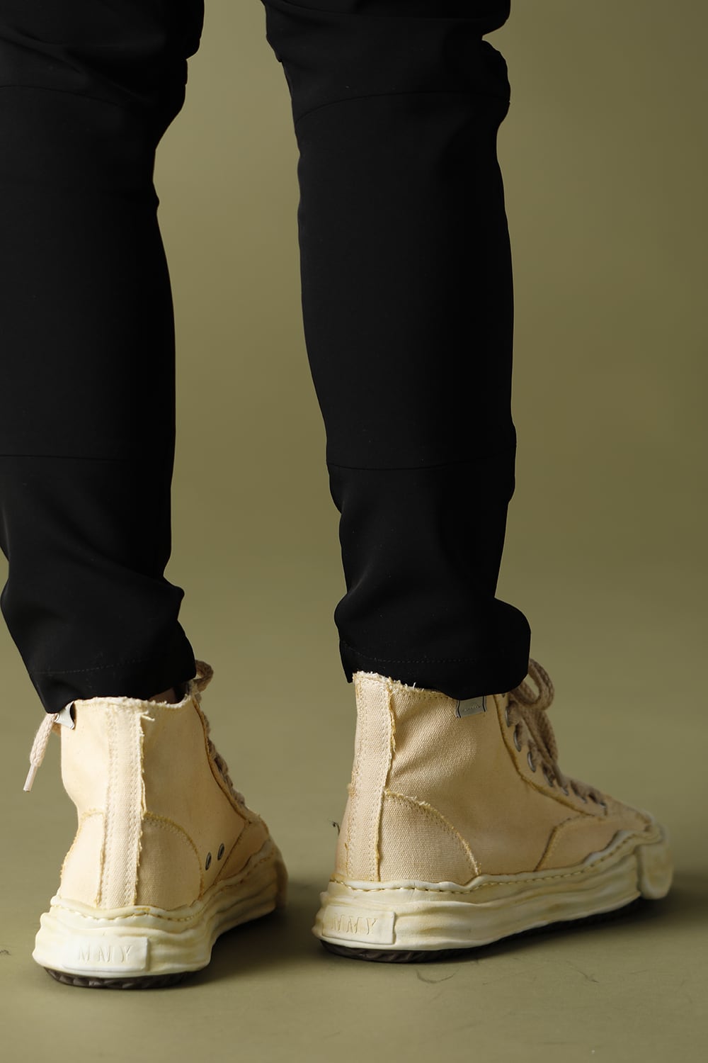 -ピーターソン- オリジナルソール オーバーダイ ハイトップ スニーカー Beige