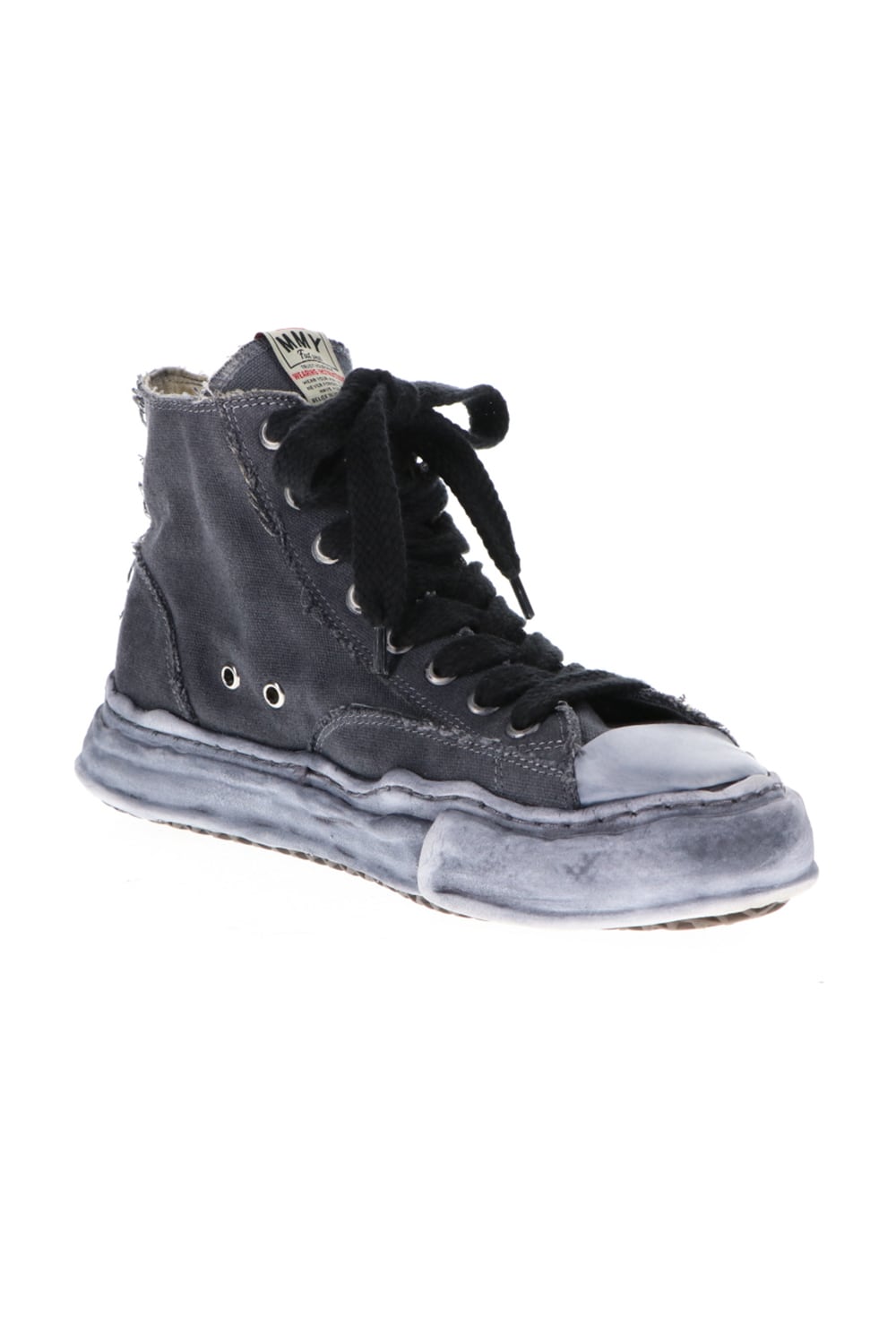 -PETERSON- Original sole over dyed Hi-top sneakers Black