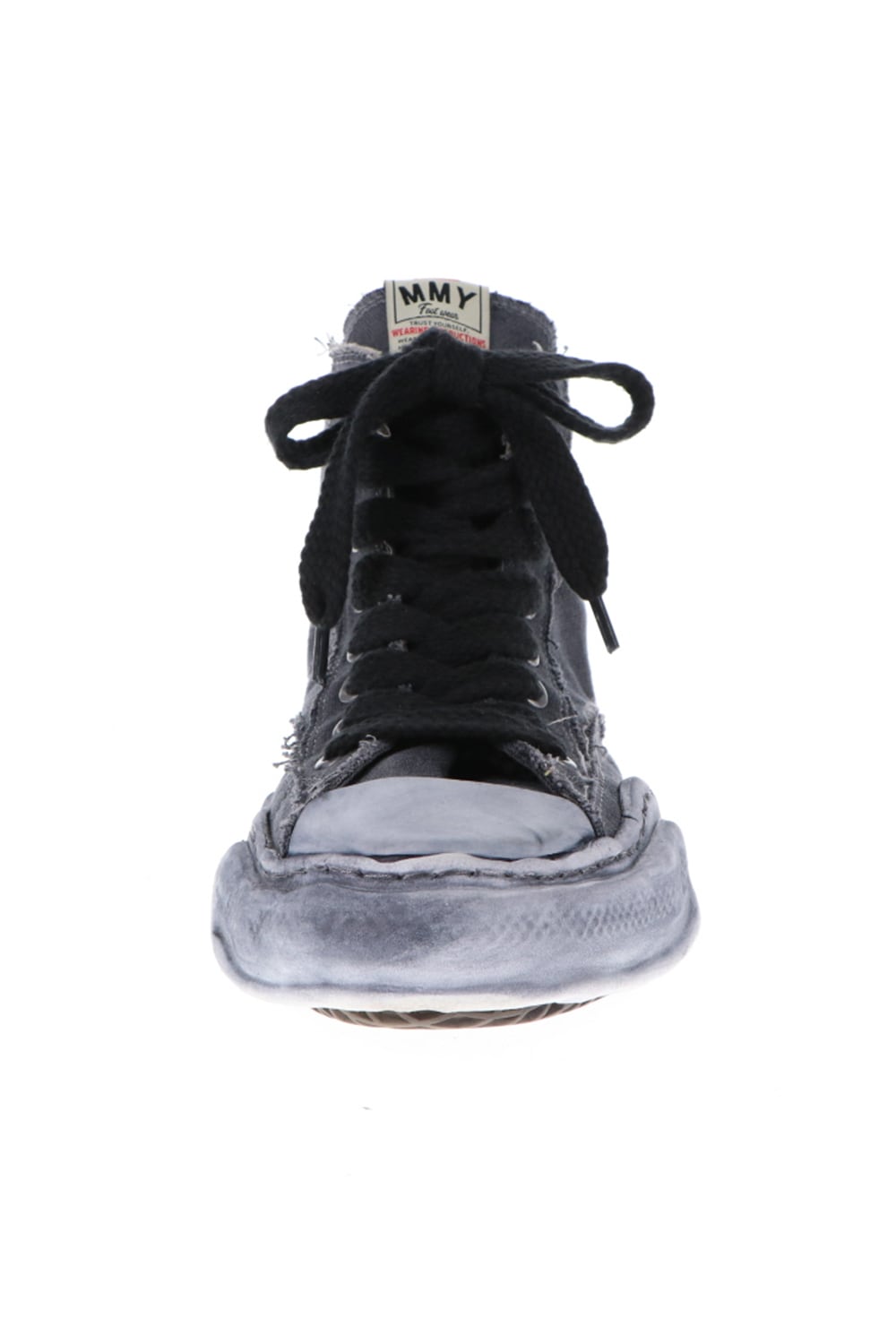 -PETERSON- Original sole over dyed Hi-top sneakers Black