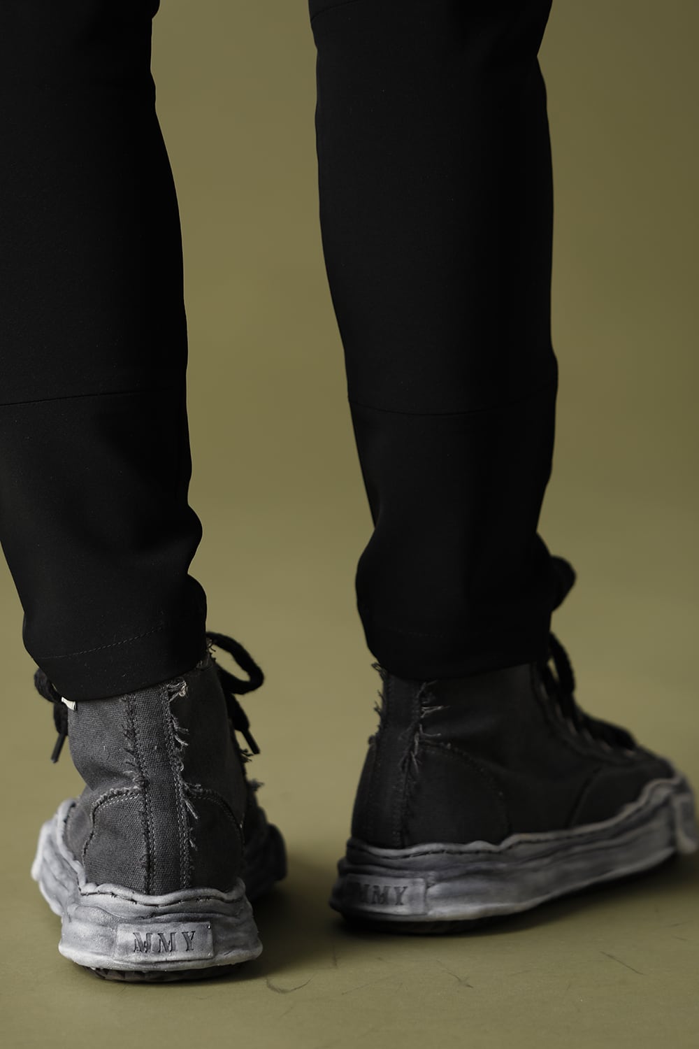 -PETERSON- Original sole over dyed Hi-top sneakers Black