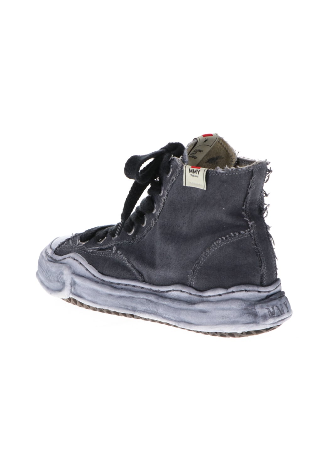 -PETERSON- Original sole over dyed Hi-top sneakers Black