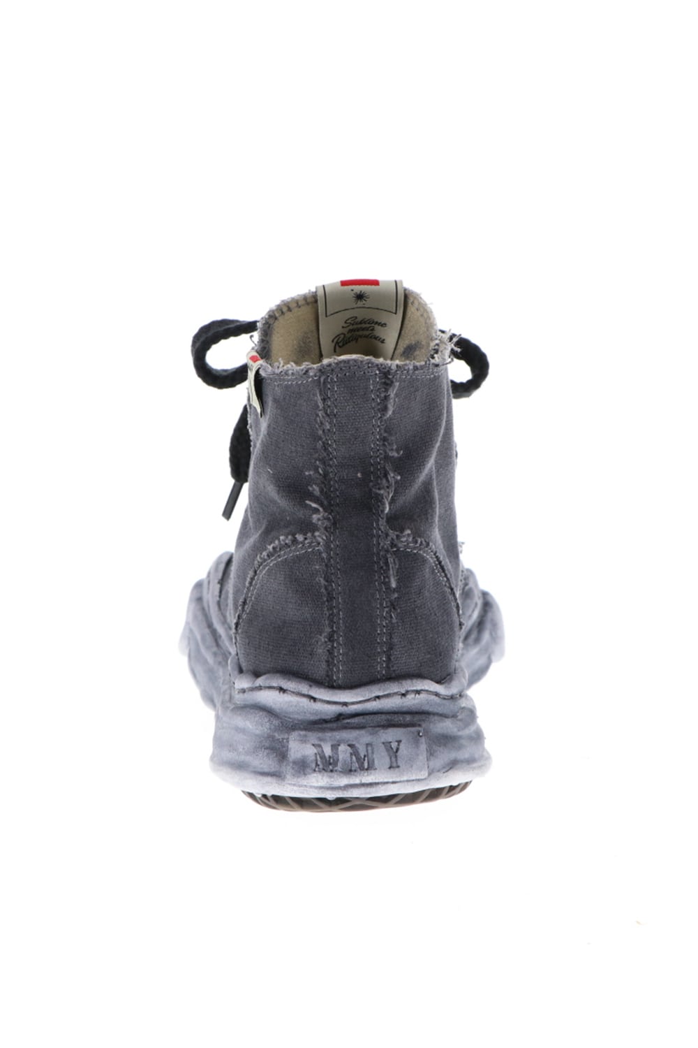 -PETERSON- Original sole over dyed Hi-top sneakers Black