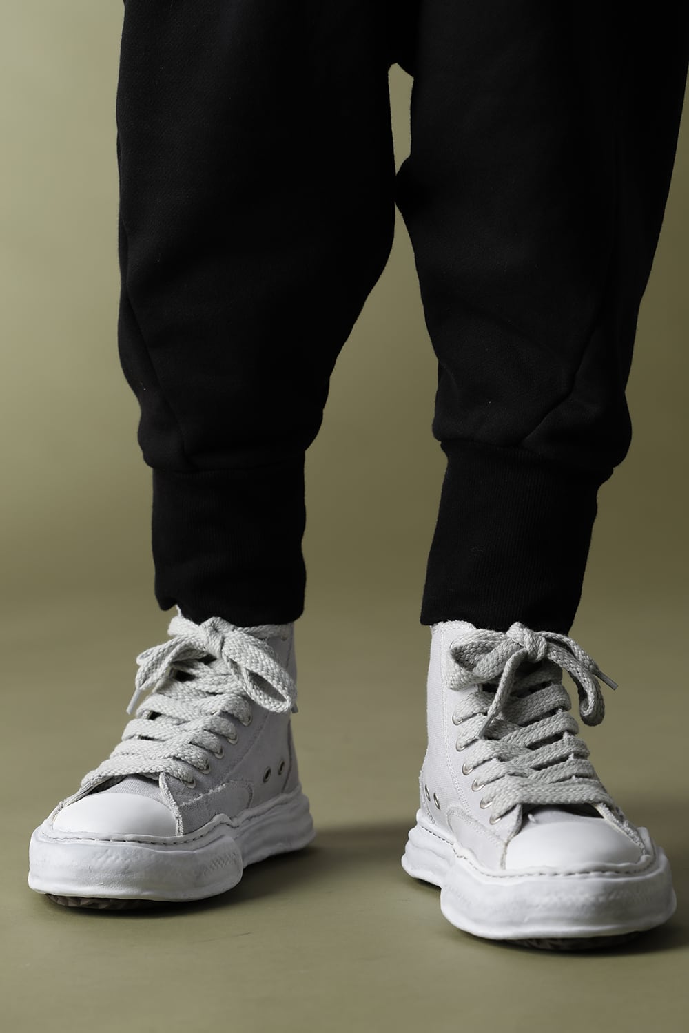 -ピーターソン- オリジナルソール オーバーダイ ハイトップ スニーカー Gray