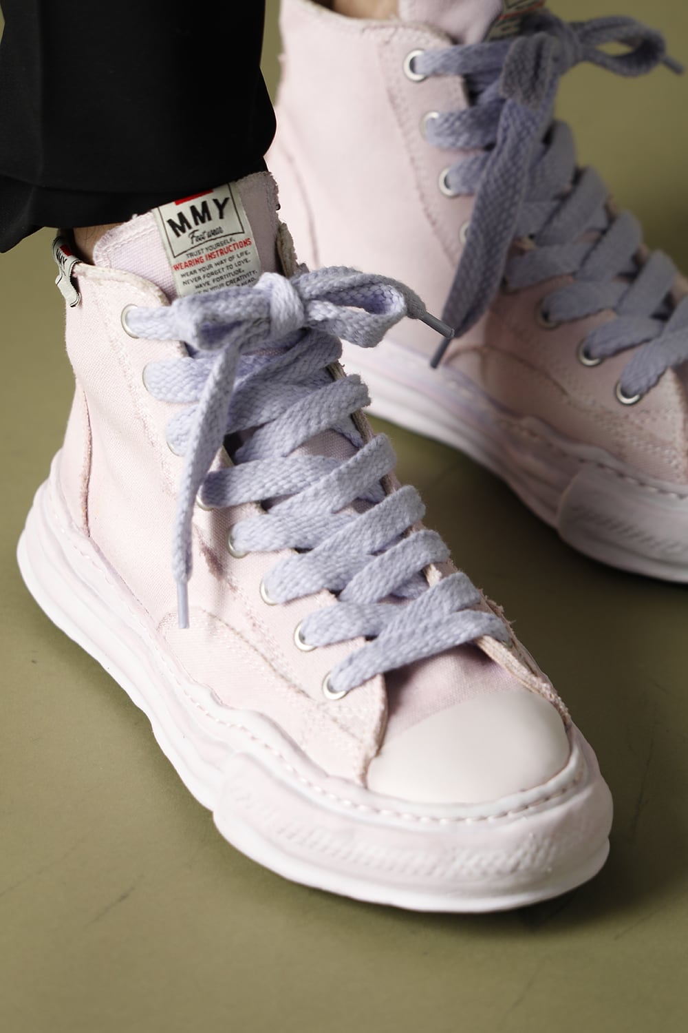 -ピーターソン- オリジナルソール オーバーダイ ハイトップ スニーカー Purple