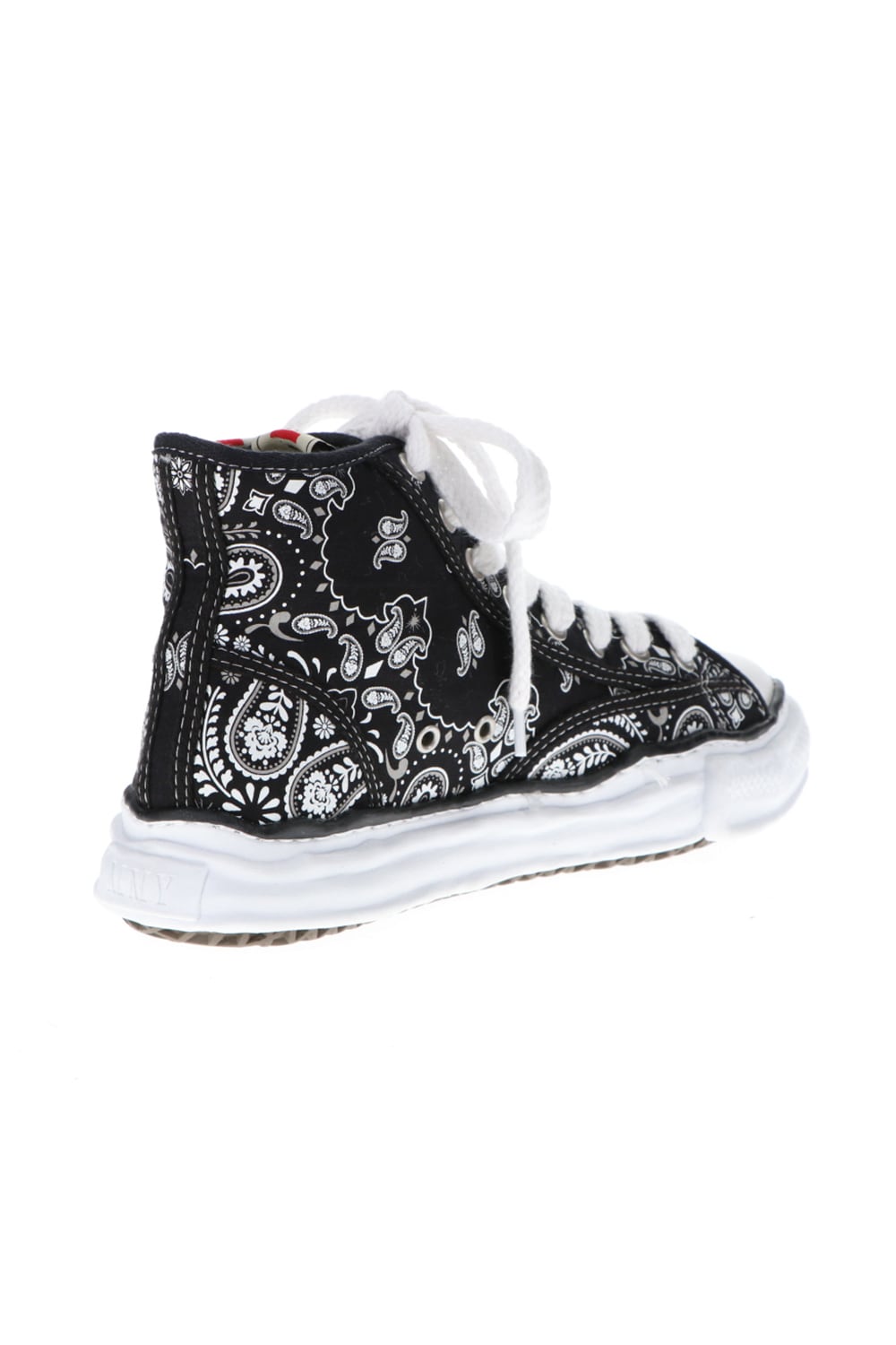 -ピーターソン ハイ- オリジナルソール キャンバス バンダナ ハイトップ スニーカー Black