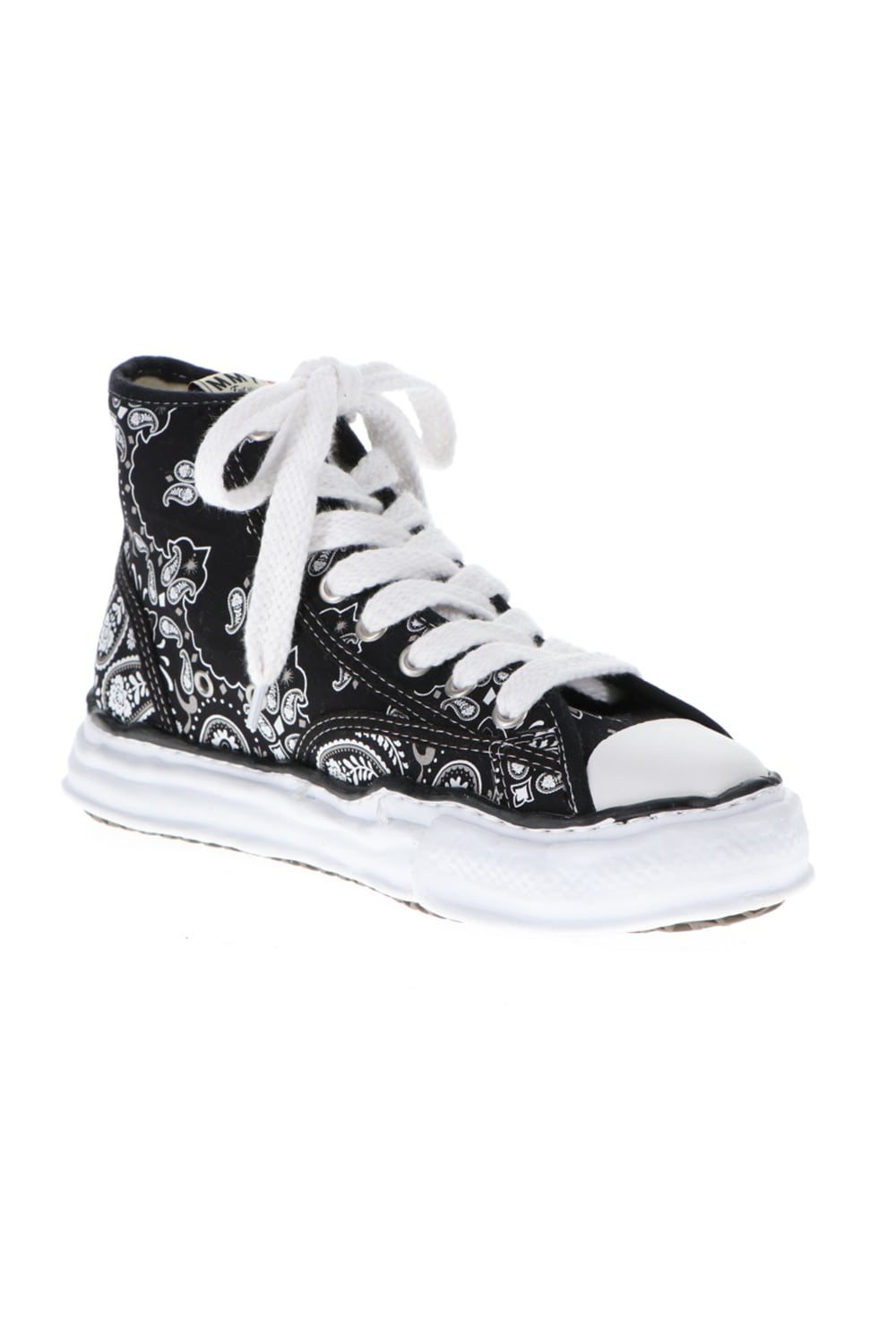 -ピーターソン ハイ- オリジナルソール キャンバス バンダナ ハイトップ スニーカー Black