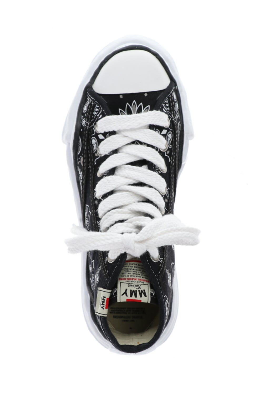 -ピーターソン ハイ- オリジナルソール キャンバス バンダナ ハイトップ スニーカー Black