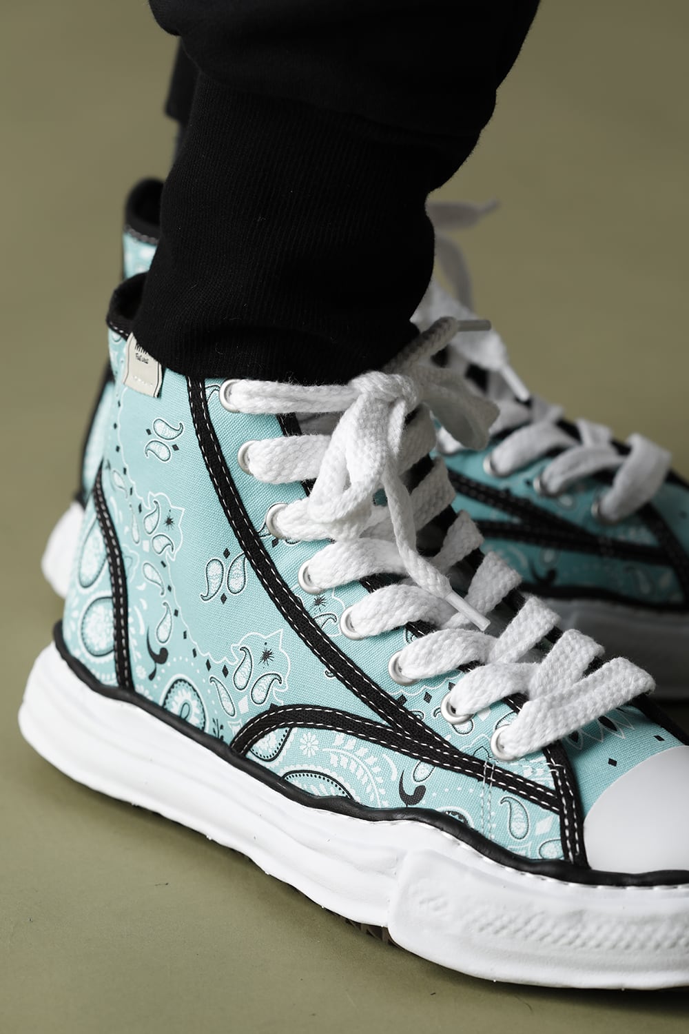 -ピーターソン ハイ- オリジナルソール キャンバス バンダナ ハイトップ スニーカー Green