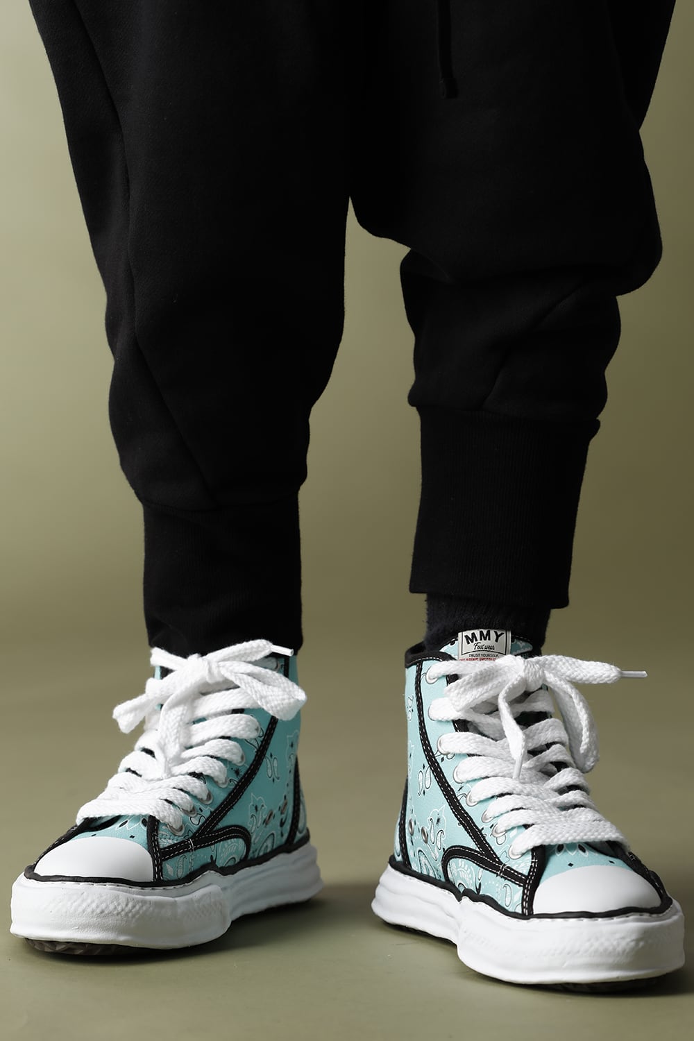 -ピーターソン ハイ- オリジナルソール キャンバス バンダナ ハイトップ スニーカー Green