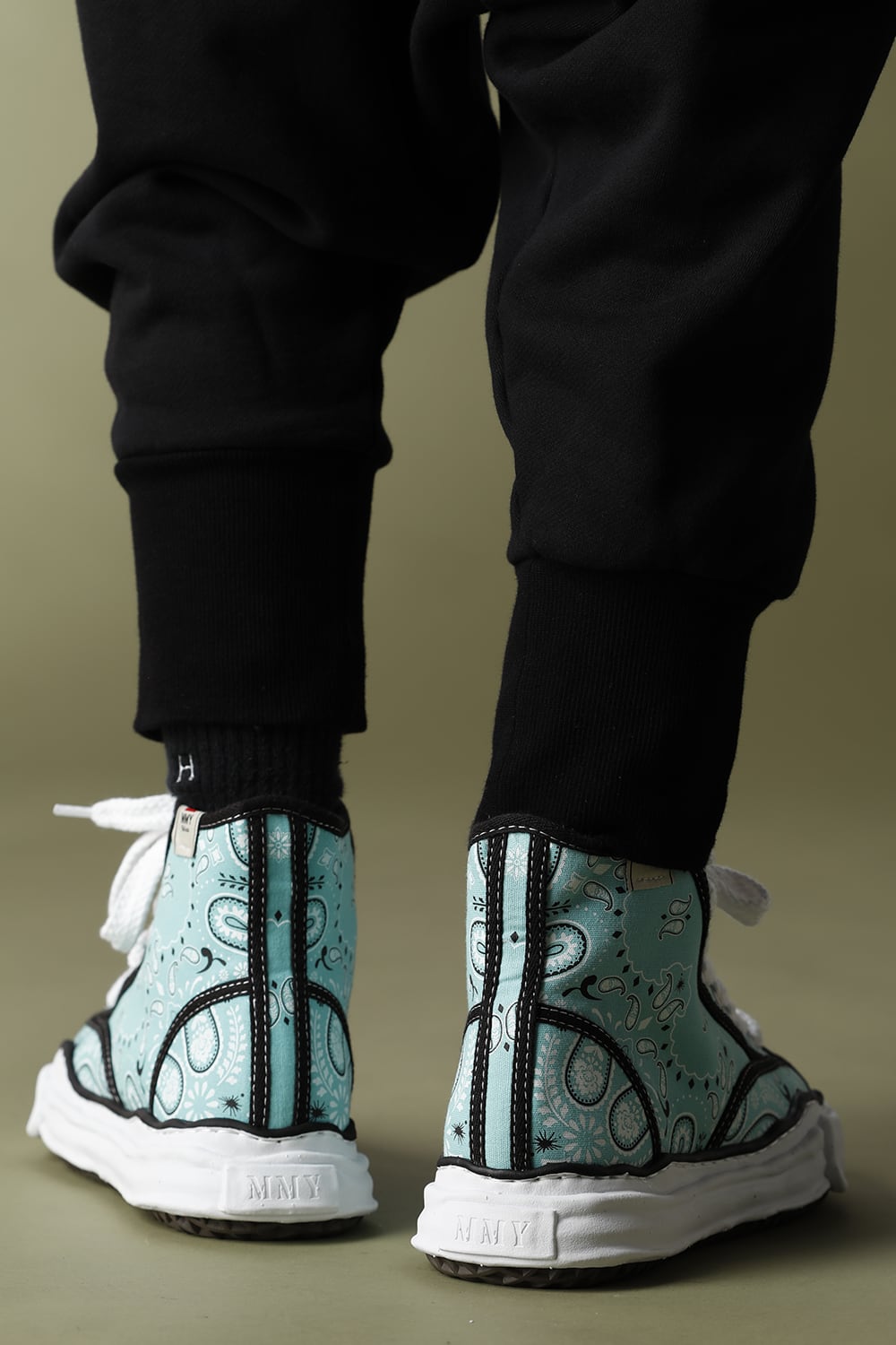 -ピーターソン ハイ- オリジナルソール キャンバス バンダナ ハイトップ スニーカー Green