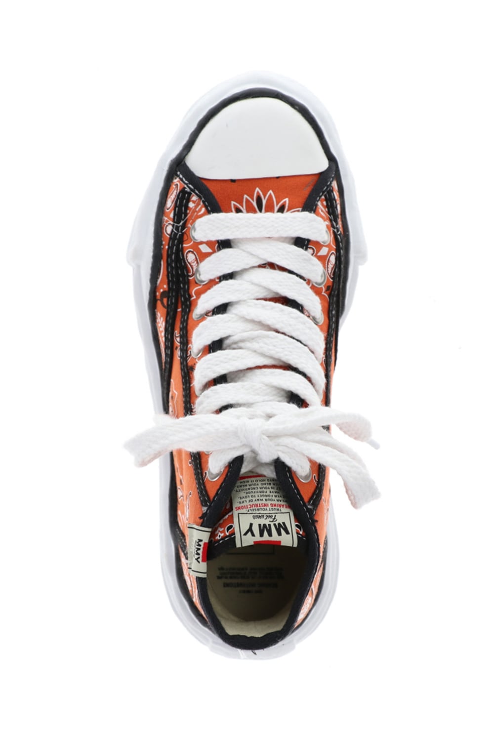 -ピーターソン ハイ- オリジナルソール キャンバス バンダナ ハイトップ スニーカー Orenge