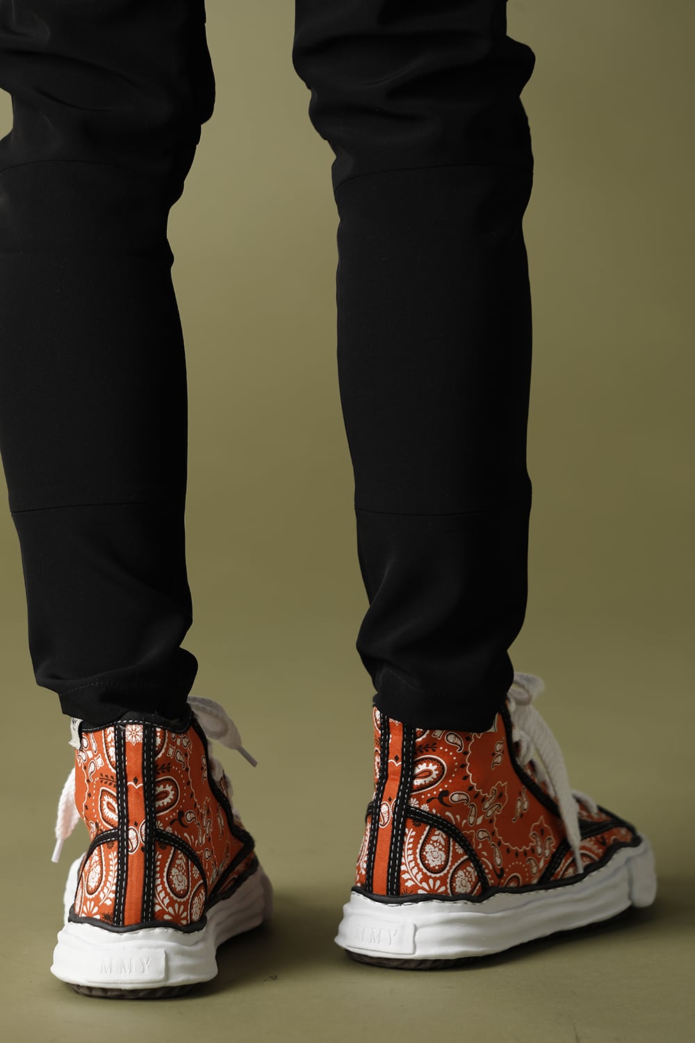 -ピーターソン ハイ- オリジナルソール キャンバス バンダナ ハイトップ スニーカー Orenge