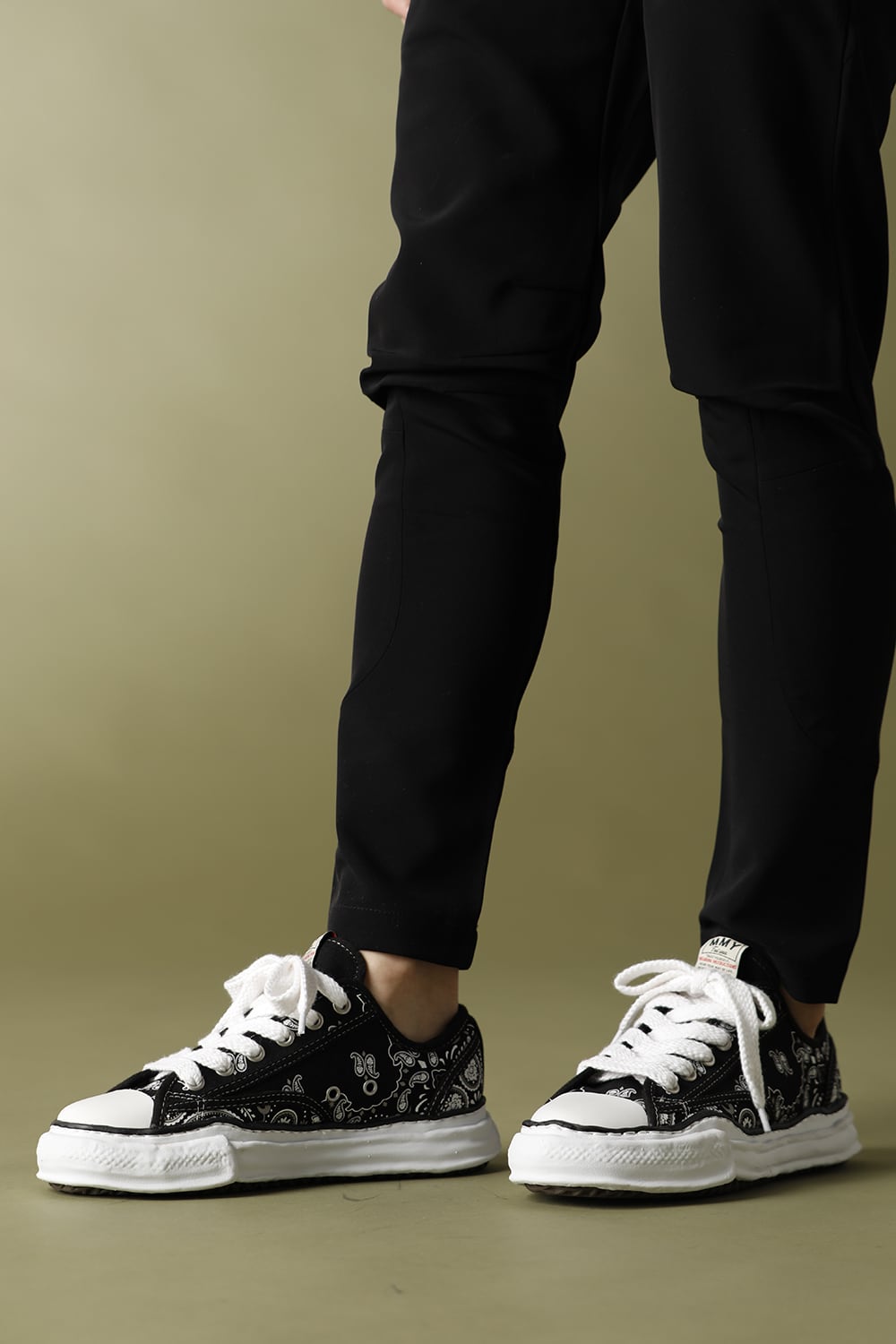 -ピーターソン ロー- オリジナルソール キャンバス バンダナ ローカット スニーカー Black