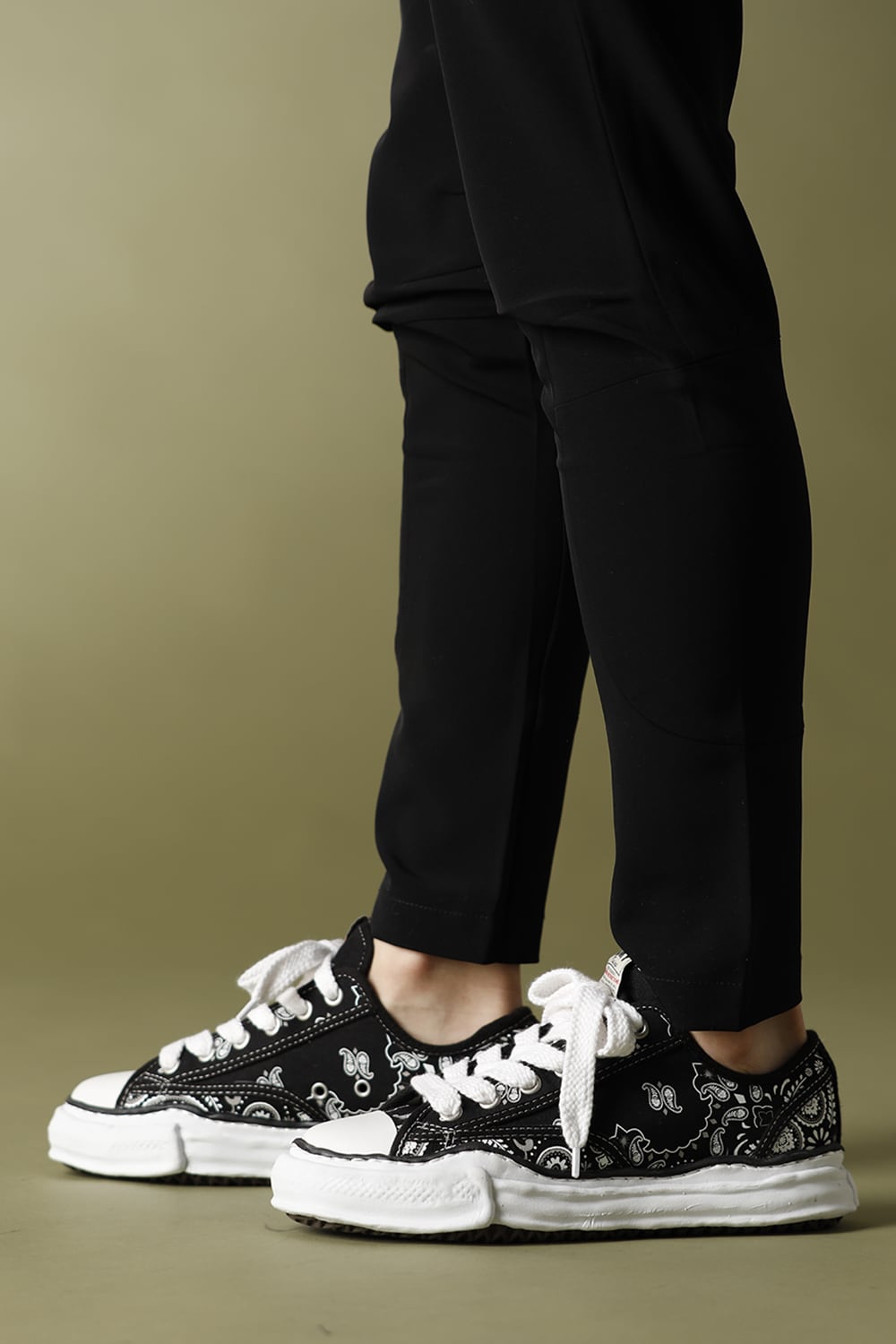 -ピーターソン ロー- オリジナルソール キャンバス バンダナ ローカット スニーカー Black