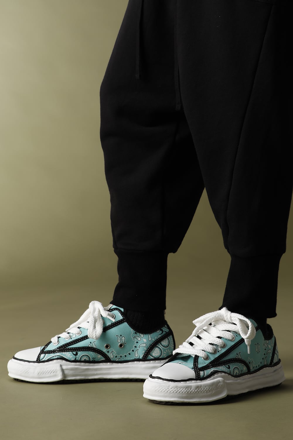 -ピーターソン ロー- オリジナルソール キャンバス バンダナ ローカット スニーカー Green