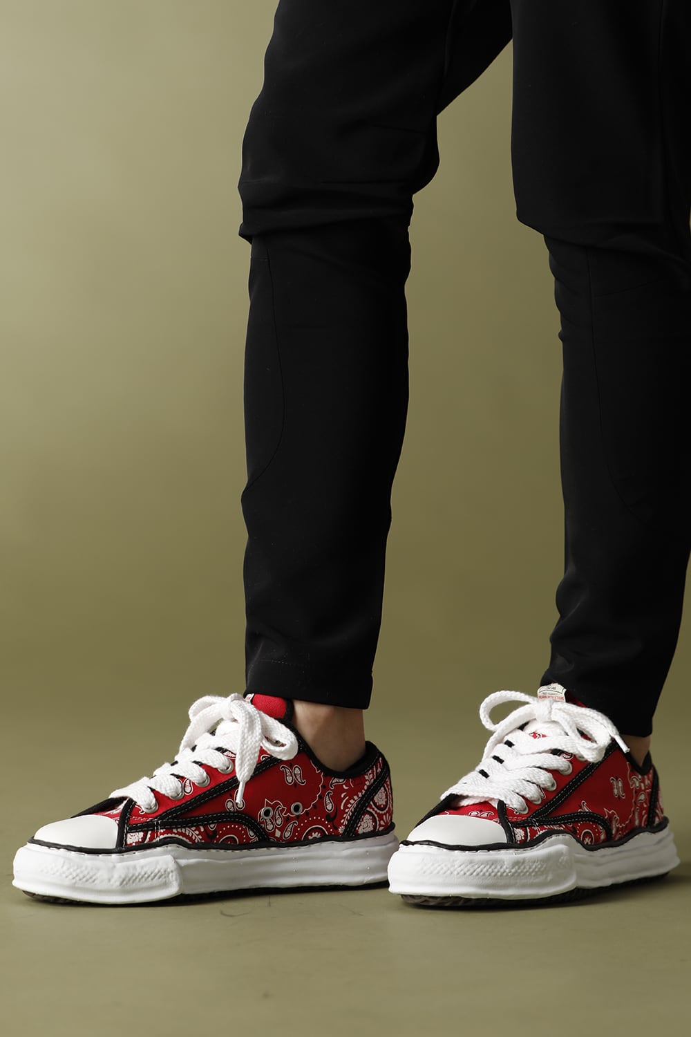 -ピーターソン ロー- オリジナルソール キャンバス バンダナ ローカット スニーカー Red