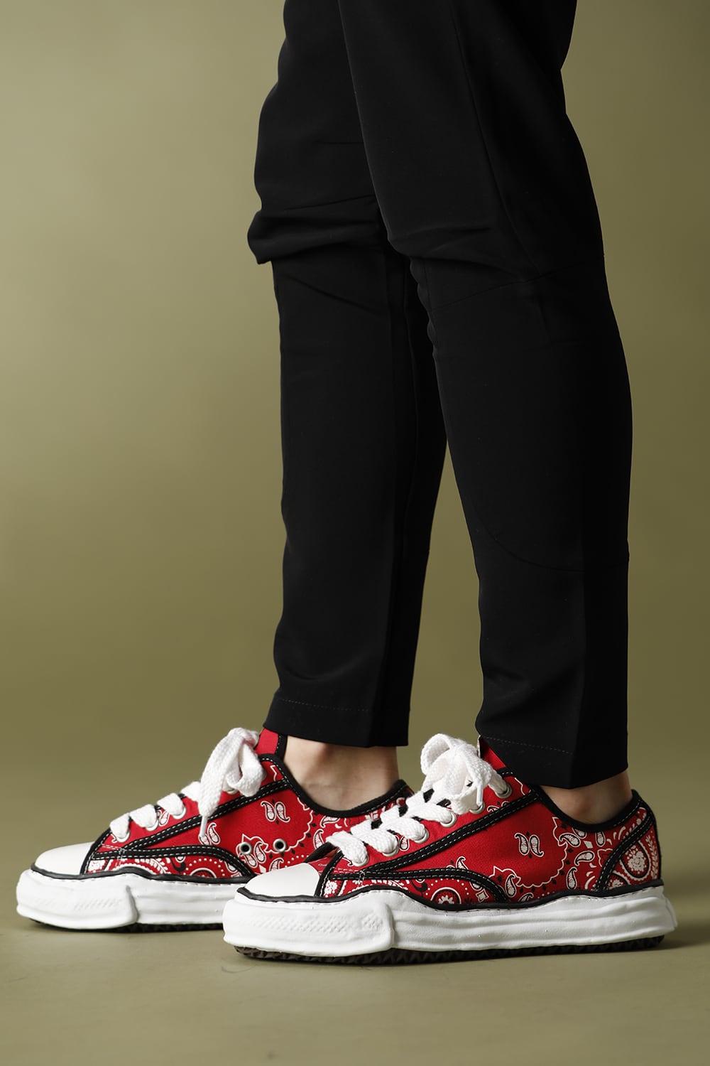 -ピーターソン ロー- オリジナルソール キャンバス バンダナ ローカット スニーカー Red