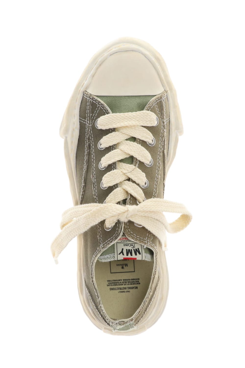 -ピーターソン ロー- オーバーダイ オリジナルソール キャンバス ロートップ スニーカー Green