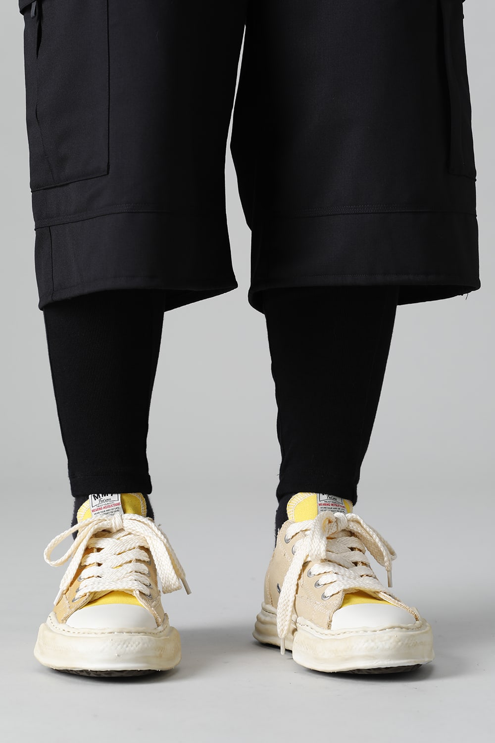 -ピーターソン ロー- オーバーダイ オリジナルソール キャンバス ロートップ スニーカー Yellow