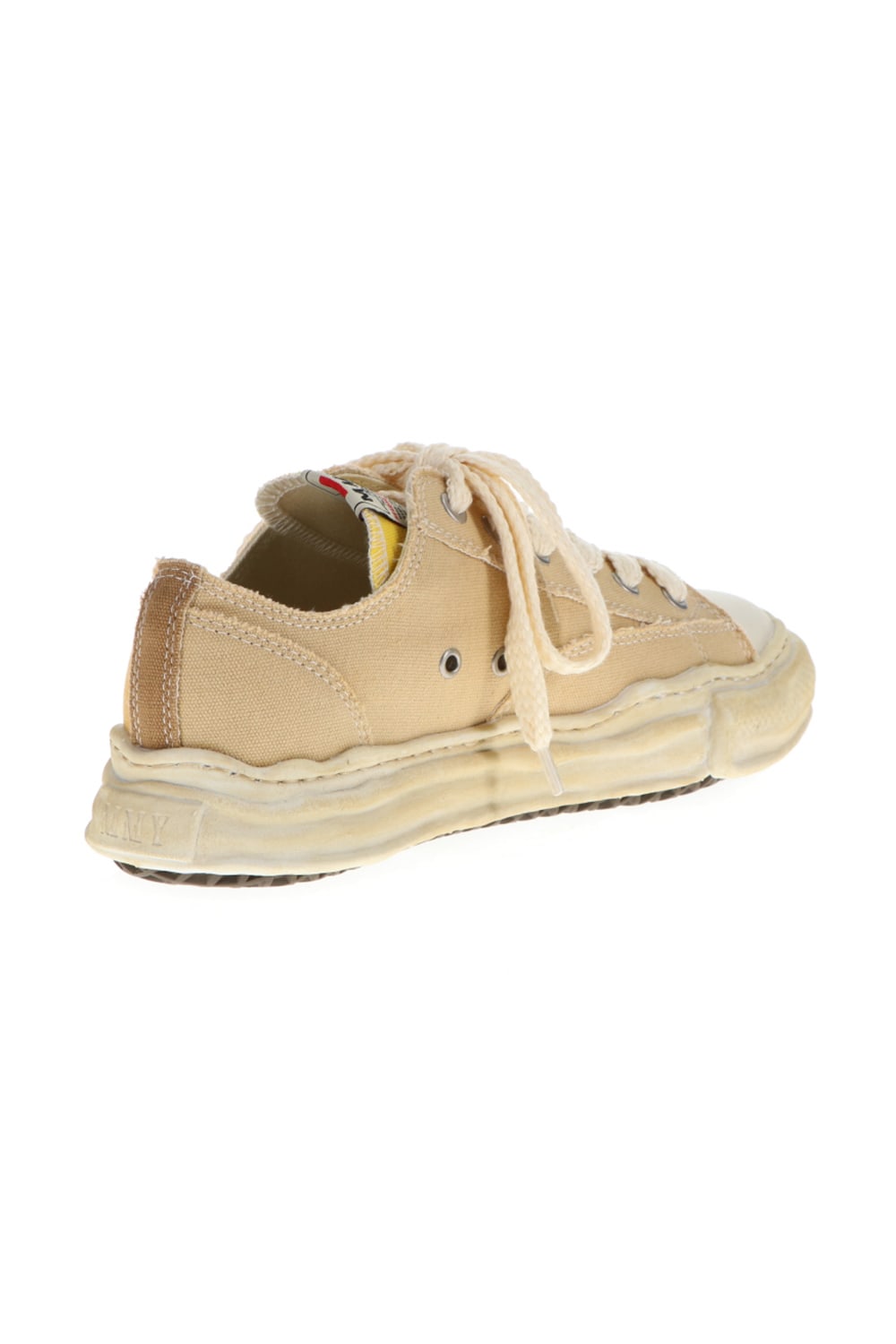 -ピーターソン ロー- オーバーダイ オリジナルソール キャンバス ロートップ スニーカー Yellow