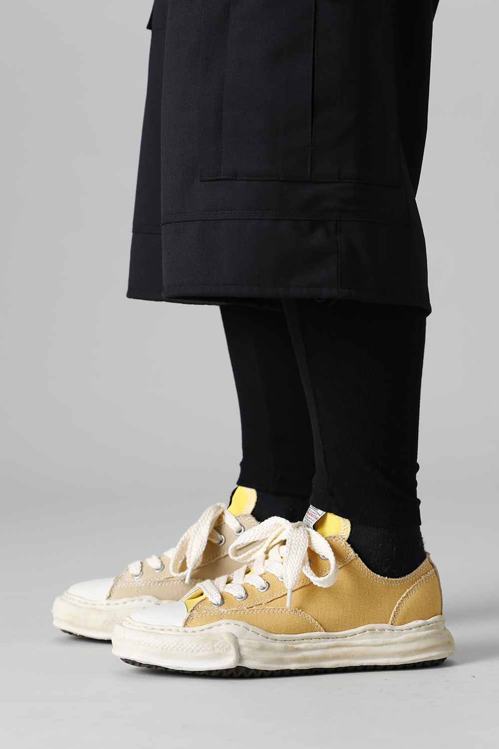 -ピーターソン ロー- オーバーダイ オリジナルソール キャンバス ロートップ スニーカー Yellow