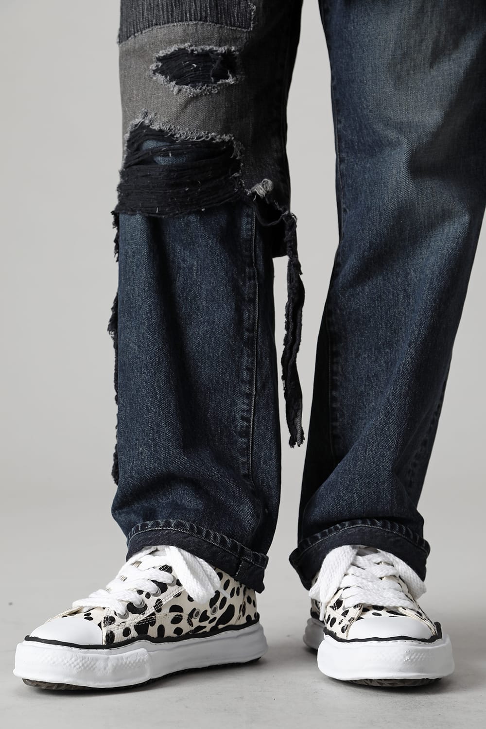 -ピーターソン ロー- オリジナルソール ポニースキン ロートップ スニーカー Dalmatian