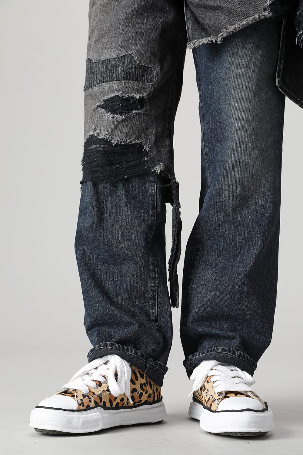 -ピーターソン ロー- オリジナルソール ポニースキン ロートップ スニーカー Leopard