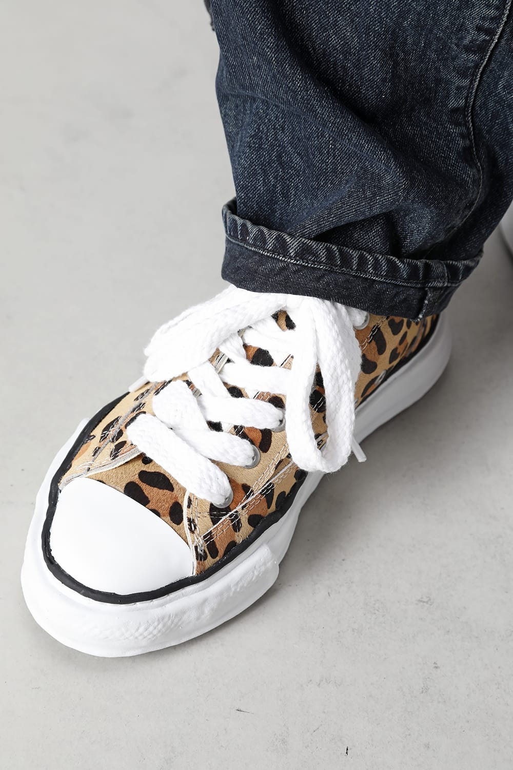 -ピーターソン ロー- オリジナルソール ポニースキン ロートップ スニーカー Leopard