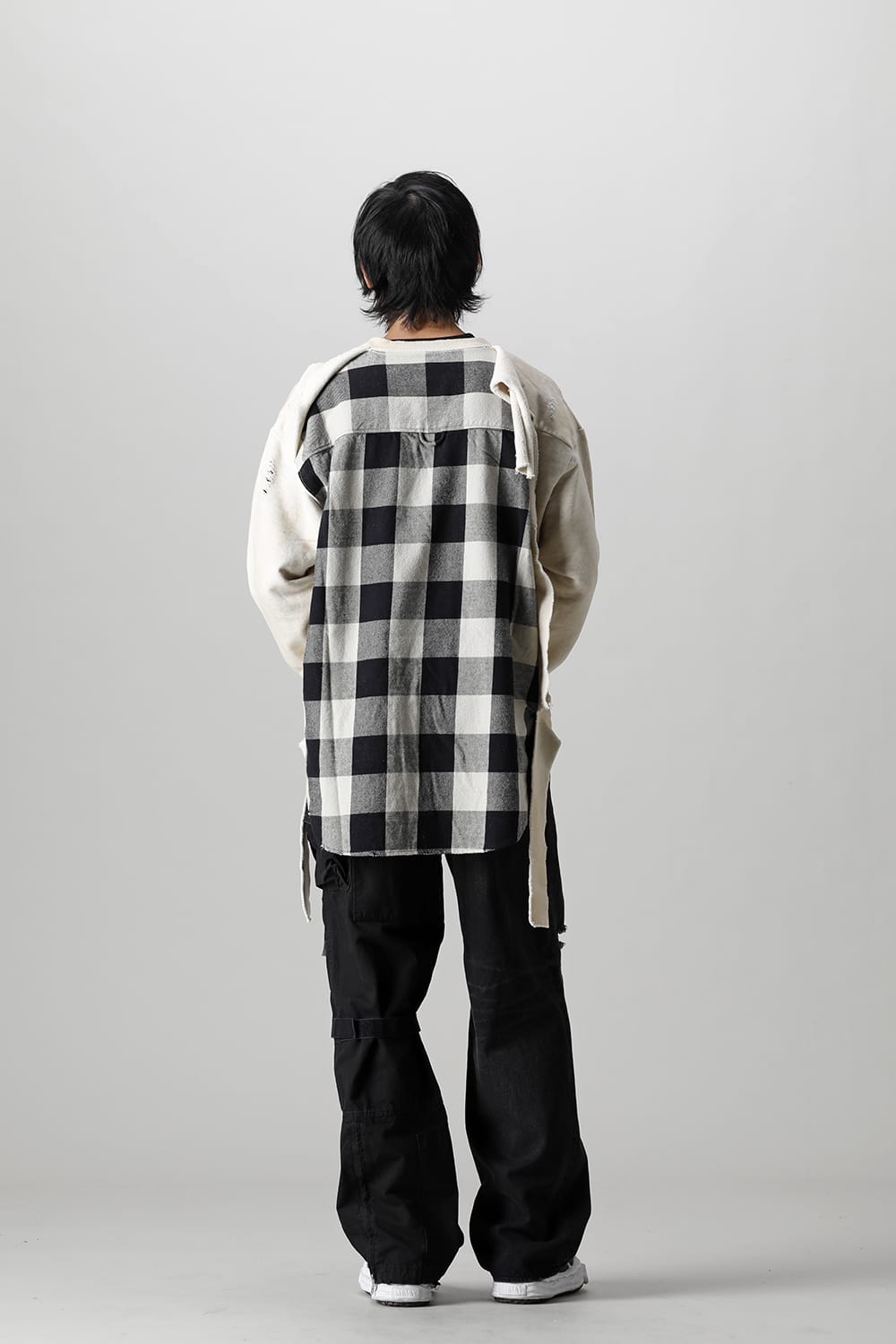 Shirt combined pullover White