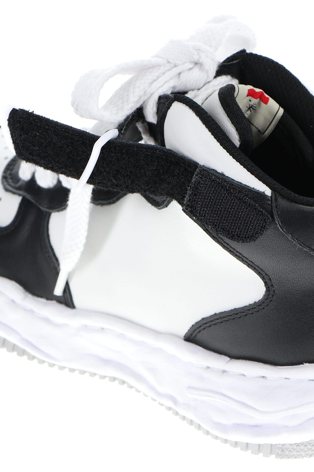 -ウェイン ハイ- オリジナルソール レザー ハイトップ スニーカー Black / White