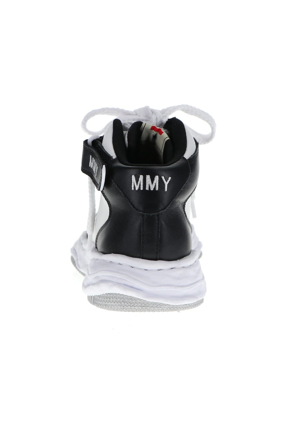 -ウェイン ハイ- オリジナルソール レザー ハイトップ スニーカー Black / White