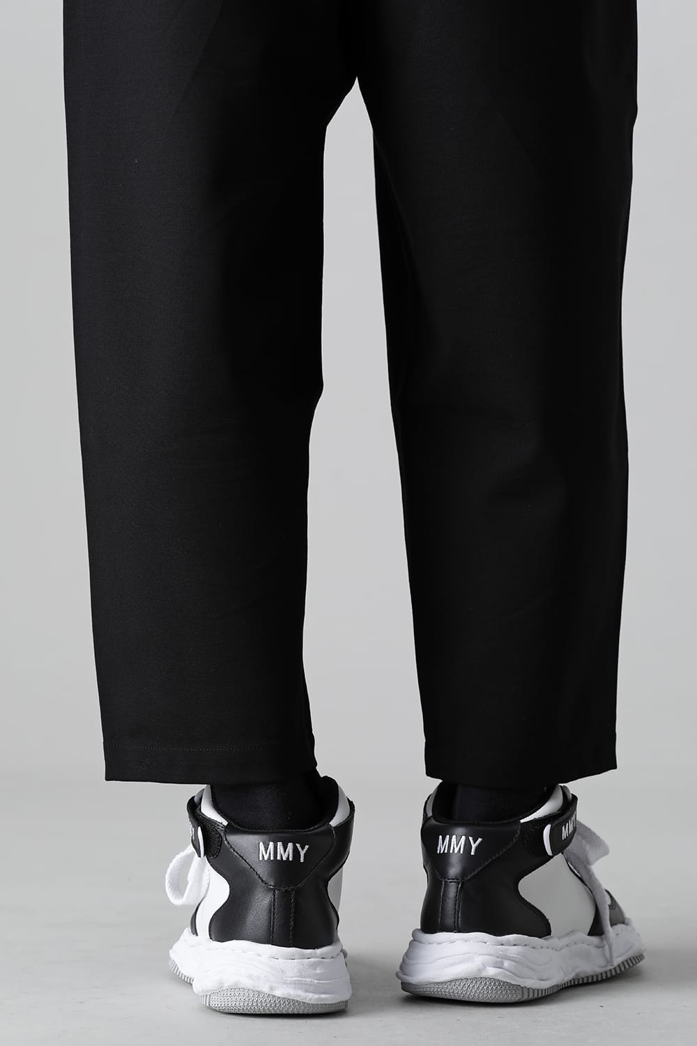 -ウェイン ハイ- オリジナルソール レザー ハイトップ スニーカー Black / White