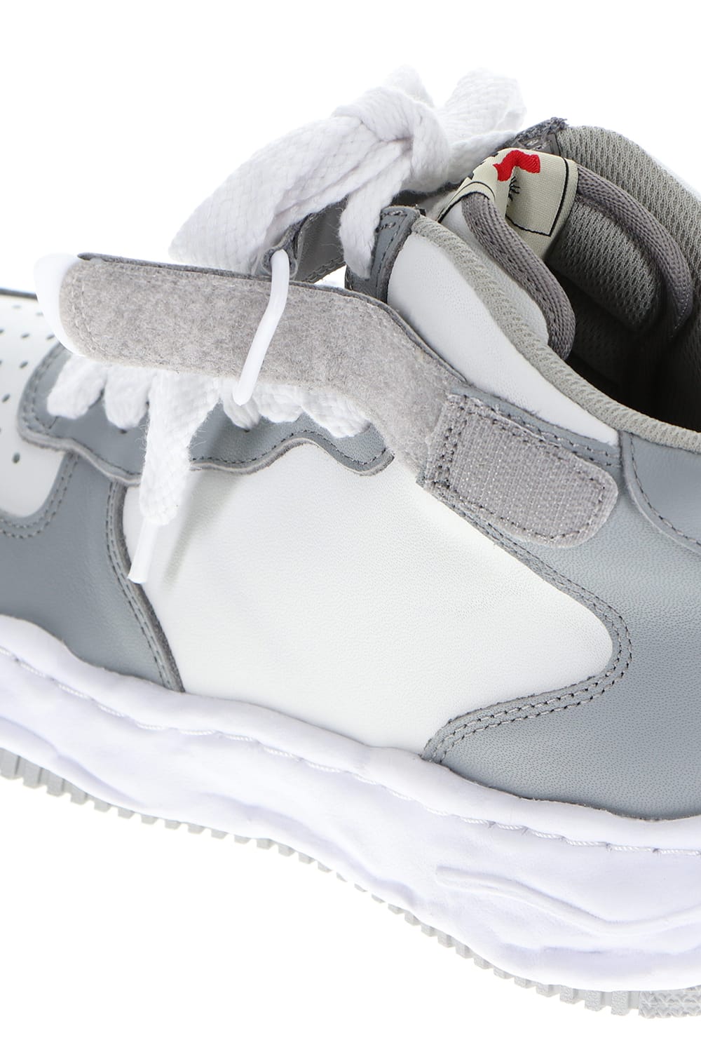 -ウェイン ハイ- オリジナルソール レザー ハイトップ スニーカー Gray / White